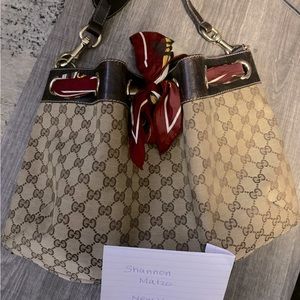 Gucci Medium Positano scarf camera bag